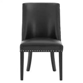 Rodeo Black Leather Effect Dining Chair - Dining Chair