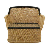 Rowan Two Seater Natural And Black Sofa