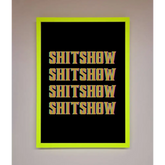 Rude quote Framed Print - B0 (100 x 141 cm) / Neon Green - Framed Print