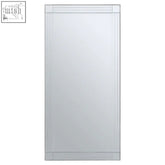 Sana large rectangular wall mirror with a sleek frameless design and subtle beveled edges for modern decor