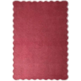 Scalloped Rugs Bordered Design - 120X170 cm / Pink - Rugs