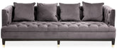 Sefira 3 Seat Viola Pirate Grey Fabric Sofa