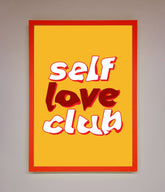 Self Love Club Quote Framed Wall Art