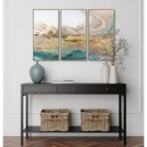 Serene Triptych Art Framed - Artwork