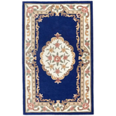 Shensi Navy Medallion Rug - 60X120 cm - Rugs