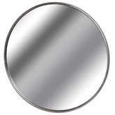 Silver Metal Large Mirror - 125cm Diameter - Mirrors