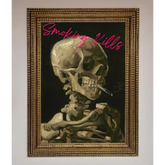 Smoking Kills Framed Wall Art - A3 (29.7 x 42 cm) / Ornate Gold - Framed Print