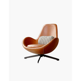 Snail Brown Chair Leather - Swivel Chair