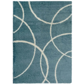 Snug Bubbles Shaggy Rug | I110A - 120X170 cm / Blue - Rugs