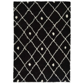 Snug Nomadic Shaggy Rug | I044A - 120X170 cm / Black - Rugs