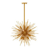 Spike Brass Finish Metal Pendant Light - Lighting
