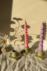 Spiral Taper Candles Bundle of 4