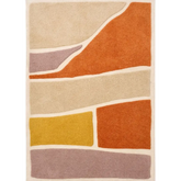 Strata Abstract Rug – Soft Touch Deep Pile - 120X170 cm / Terracotta - Rugs