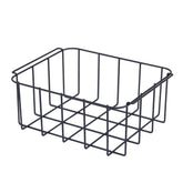 Black wire mesh rectangular storage basket with grid pattern for subcold master38 cool box organization