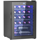 HOMCOM 20 Bottle 5-18\'e2\'84\'83 Countertop Wine Fridge - Black