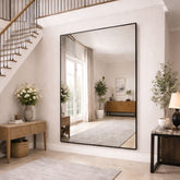 Takara - Full Length Black Metal Rectangle Mirror - 200cm x 150cm