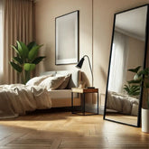 Takara - Full Length Leaner Black Metal Rectangle Mirror - 180cm x 60cm - Mirror