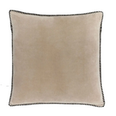 Taupe Velvet Stitched Scatter Cushion - Cushion