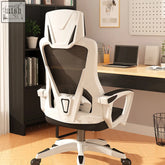 White and black tayona office chair with ergonomic mesh back, sculpted frame, and five-wheel base for office use
