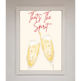 Thats The Spirit Framed Wall Art - A3 (29.7 x 42 cm) / White - Framed Print