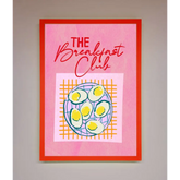 The Breakfast Club Framed Wall Art - B0 (100 x 141 cm) / Neon Red - Framed Print