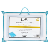 Luff the mayfair cooling gel pillow with white memory foam interior and anti allergy washable cover