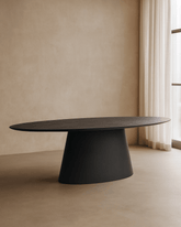 Tavamo Dining Table - Oval - Black Oak