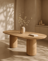 Basilca Dining Table 240 - Ash Oak