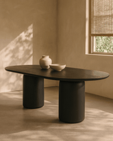 Basilca Dining Table 240 - Matte Black