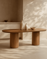 Basilca Dining Table 240 - Walnut