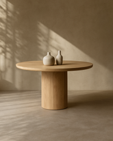 Berwick Round Dining Table 135 - Ash Oak