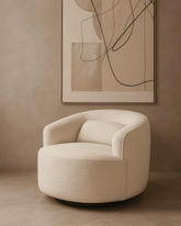 Grace Swivel Chair - Polar Bouclé