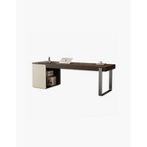 Torres Office Desk With Storage Wood