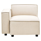 Toulouse Cream Fabric Left Arm Modular Sofa