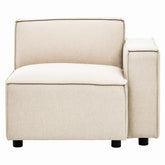 Toulouse Cream Fabric Right Arm Modular Sofa