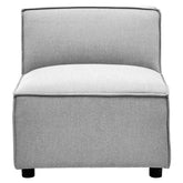 Toulouse Grey Fabric Armless Modular Sofa