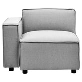 Toulouse Grey Fabric Left Arm Modular Sofa