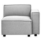 Toulouse Grey Fabric Right Arm Modular Sofa