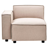 Toulouse Natural Fabric Left Arm Modular Sofa