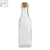Clear glass small glass bottle with natural cork stopper from tromso 6 pieces small glass bottles set