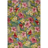 Tropicana Floral – Multicolour Indoor/Outdoor Rug - 120X170 cm / Bird - Rugs