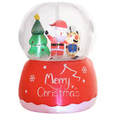 Outsunny 5.5FT Christmas Inflatable Crystal Ball with LED Lights for Party