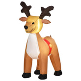 6ft Christmas Inflatable Reindeer Deco Xmas Lights Indoor and Outdoor Animal