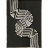 Urban Outdoor Rug Black & Beige | 1010 - 90X150 cm - Rugs