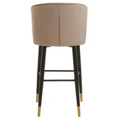 Vieste Mink Velvet Bar Chair - Bar Stool