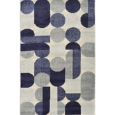 Villa Blue Abstract Rug - 120X170 cm - Rugs