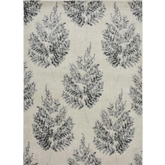 Villa Grey Floral Rug - 120X170 cm - Rugs