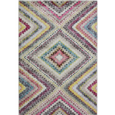Villa Multicolour Diamond Rug - 80X150 cm - Rugs