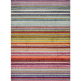 Villa Multicolour Striped Rug - 80X150 cm - Rugs