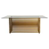 Vogue Matte Gold Dining Table